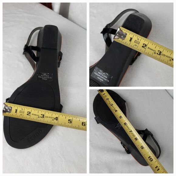 Guess Women's Black Strappy Sandals - Picture 8 of 8